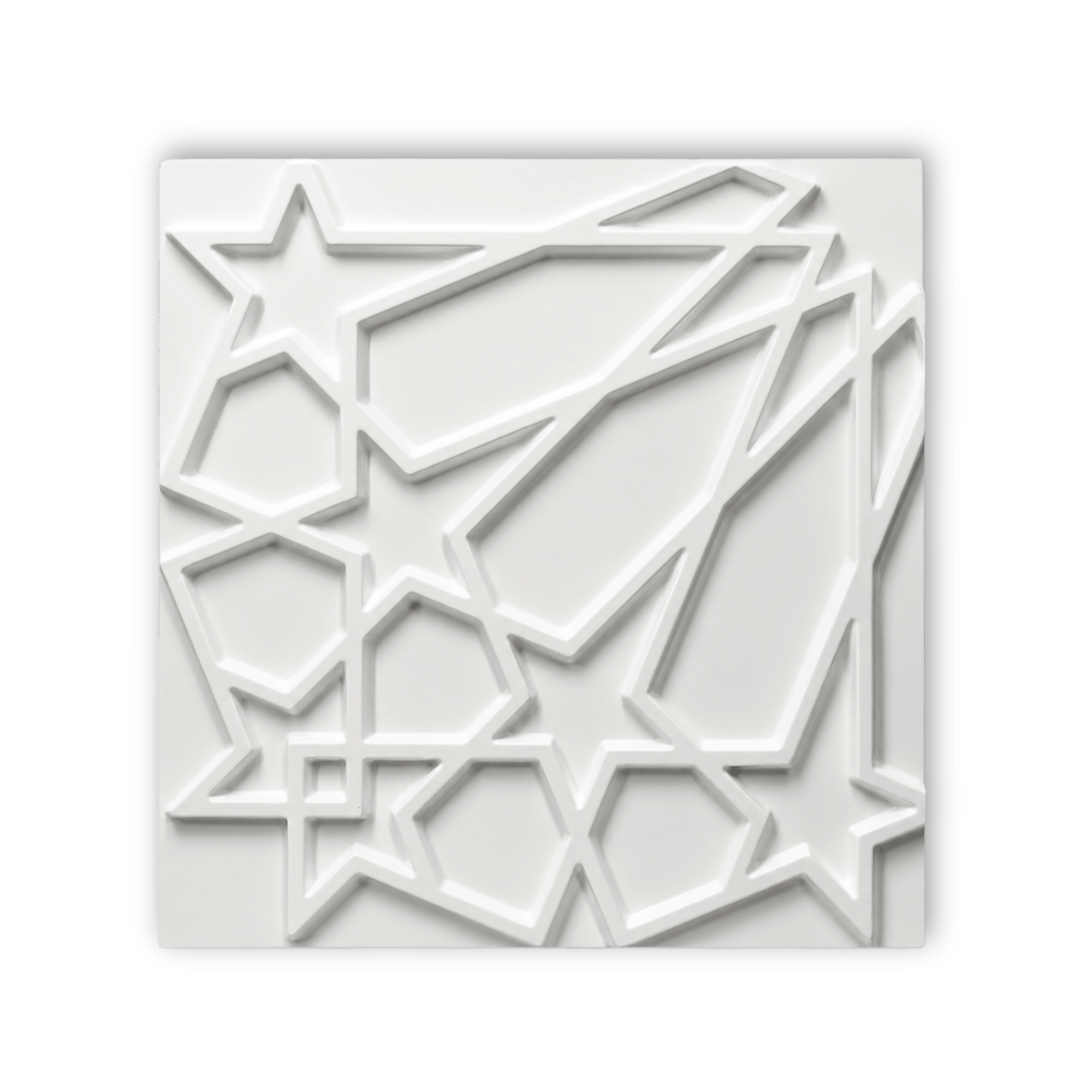 Panneaux muraux 3D étoiles en PVC