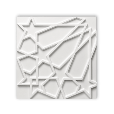 Panneaux muraux 3D étoiles en PVC