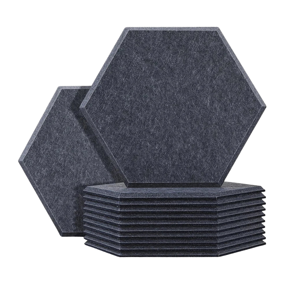 Panneaux muraux acoustiques en Hexagone
