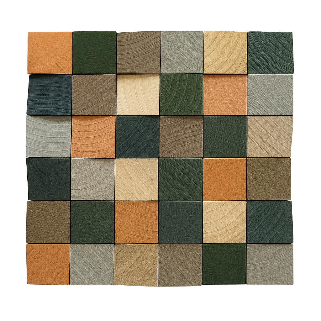 Panneaux muraux acoustique en bois 3D