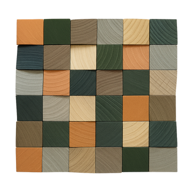 Panneaux muraux acoustique en bois 3D