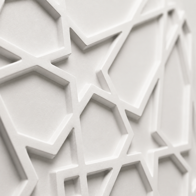 Panneaux muraux 3D étoiles en PVC