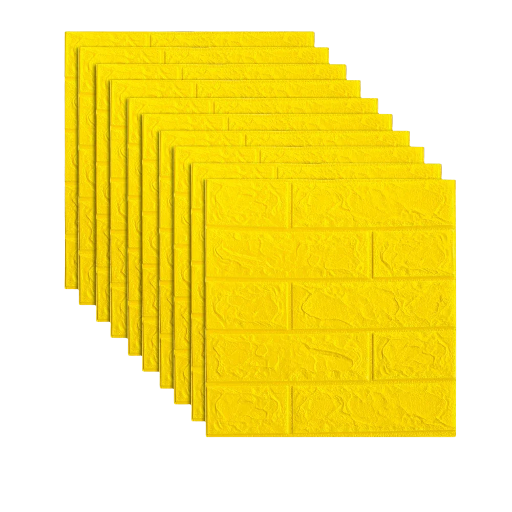 Panneaux muraux adhésifs effet brique