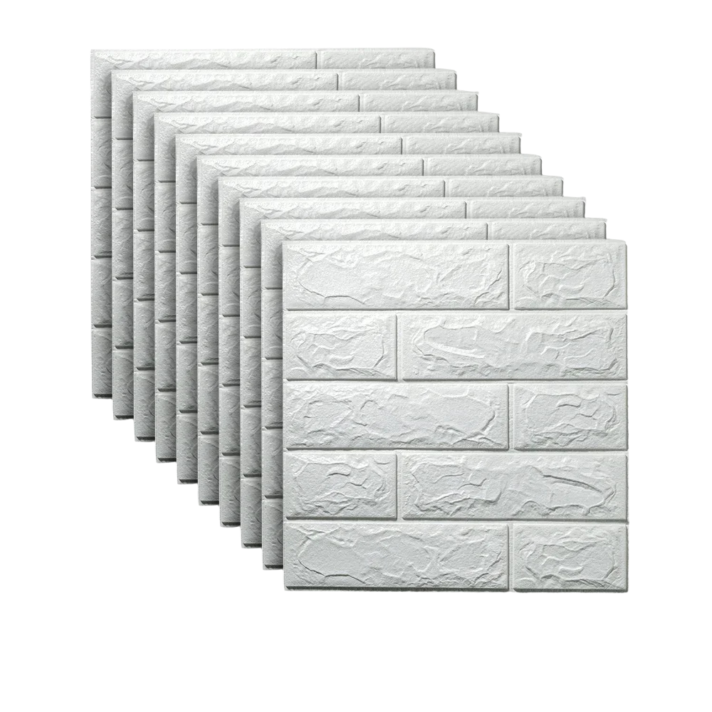 Panneaux muraux adhésifs effet brique