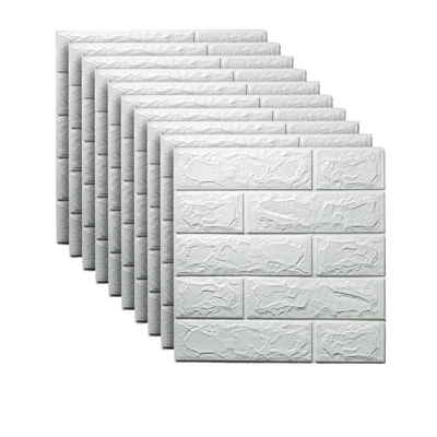 Panneaux muraux adhésifs effet brique