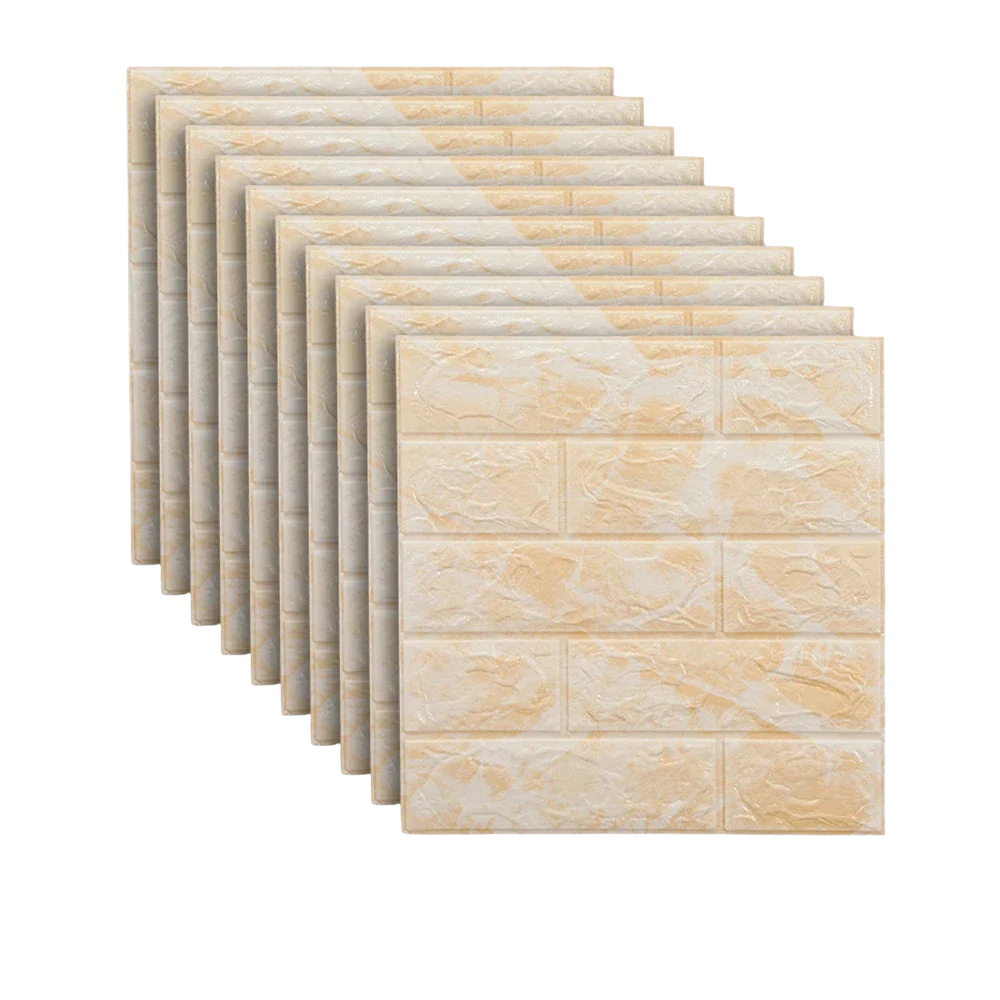 Panneaux muraux adhésifs effet brique