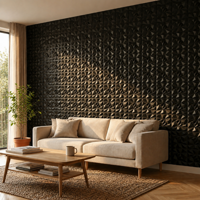 Panneau mural 3D design embossé