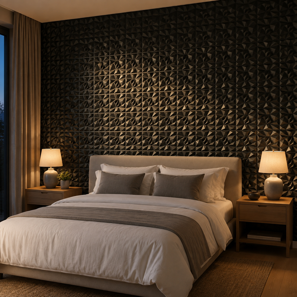 Panneau mural 3D design embossé
