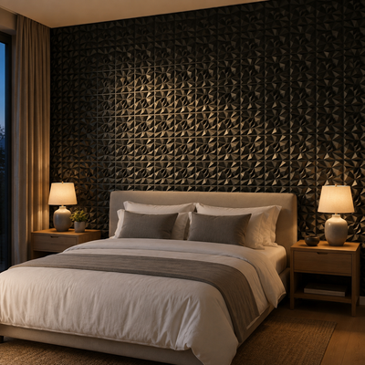 Panneau mural 3D design embossé
