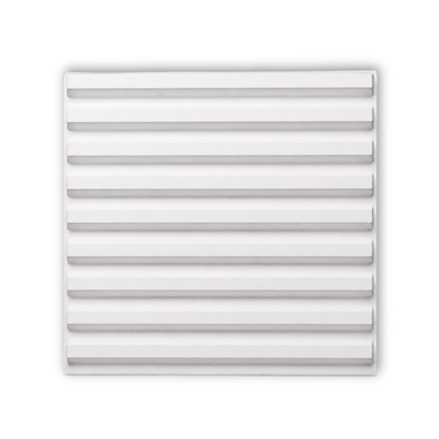 Panneau mural 3D blanc mat à relief horizontal design