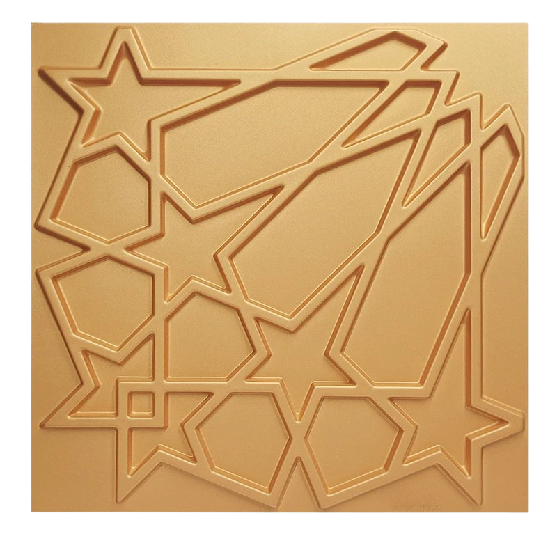 Panneaux muraux 3D étoiles en PVC