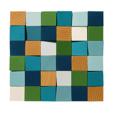 Panneaux muraux acoustique en bois 3D