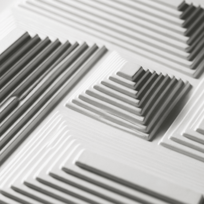 Panneau mural avec surface en relief 3D