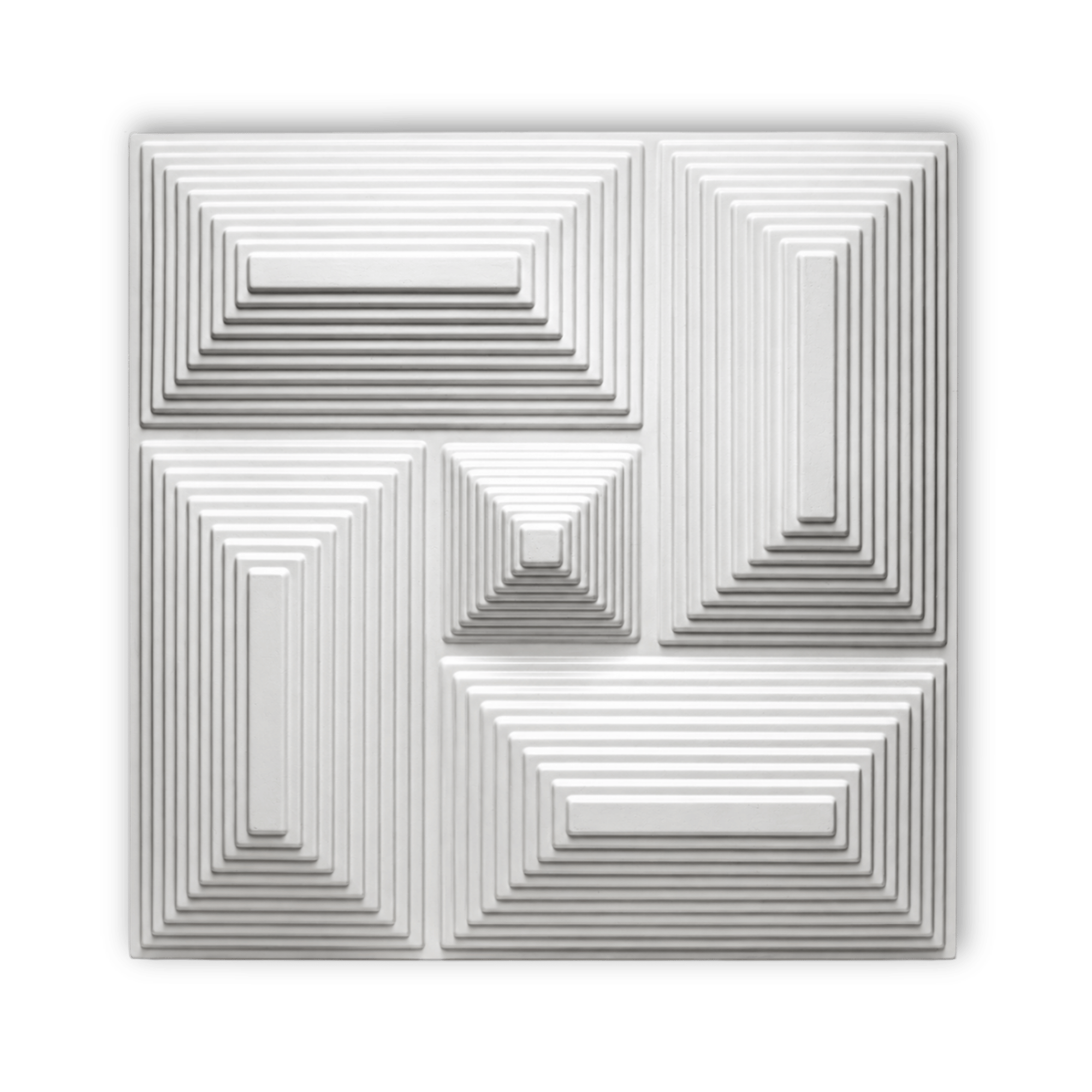 Plaque murale tendance à motif géométrique 3D élégant
