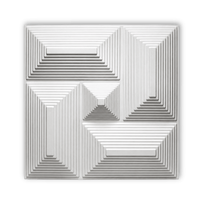 Plaque murale tendance à motif géométrique 3D élégant